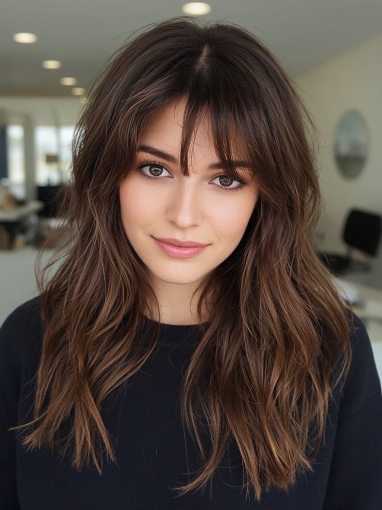 Chocolate Copper Hair: Wet Look with Copper Sheen