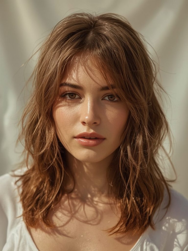 Chocolate Copper Hair: Updo with Copper Accents