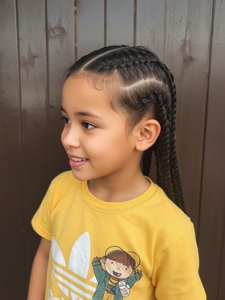 Kids Cornrow Hairstyles: Cornrow Ponytail