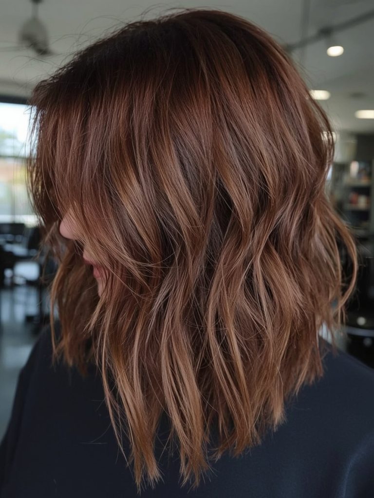 Chocolate Copper Hair: Two-Toned Texture