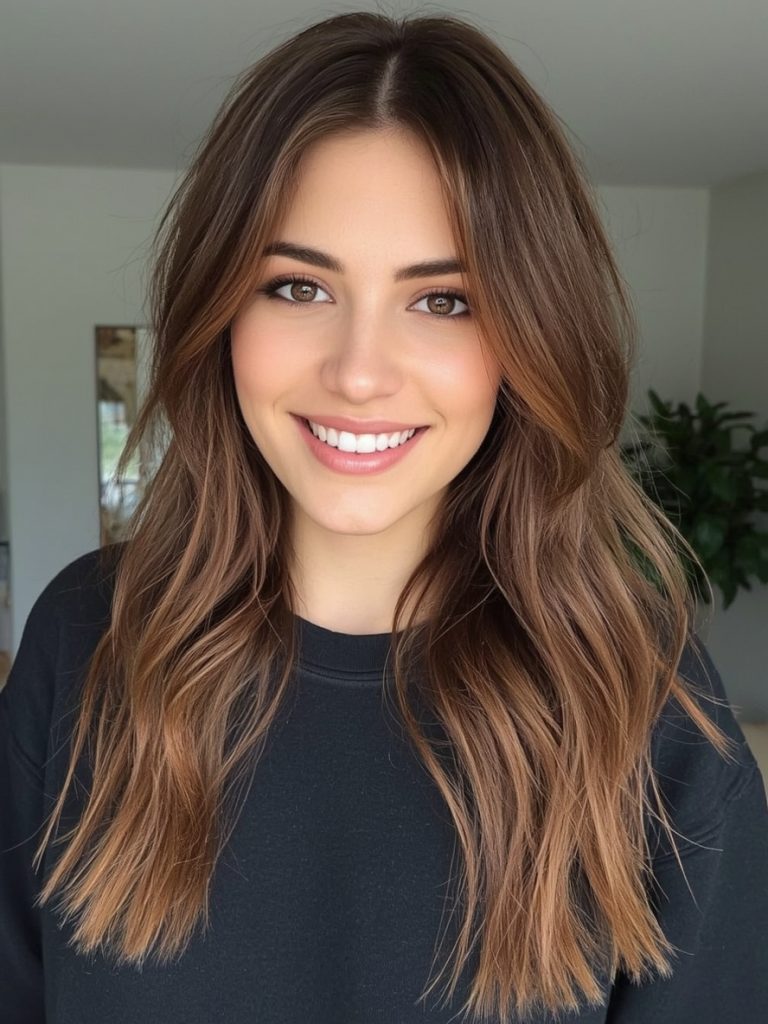 Chocolate Copper Hair: Bold Balayage Blend