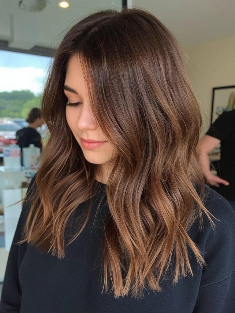 Chocolate Copper Hair: Sun-Kissed Streaks