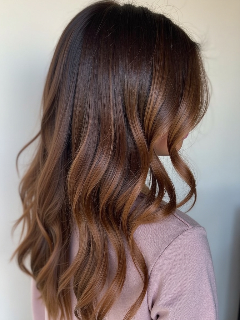 Caramel Balayage: Amber Glow