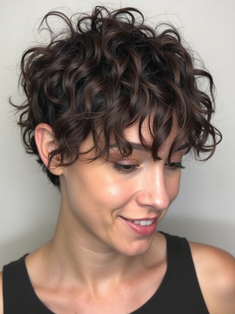 Angled Bob Haircut with Side-Swept Bangs