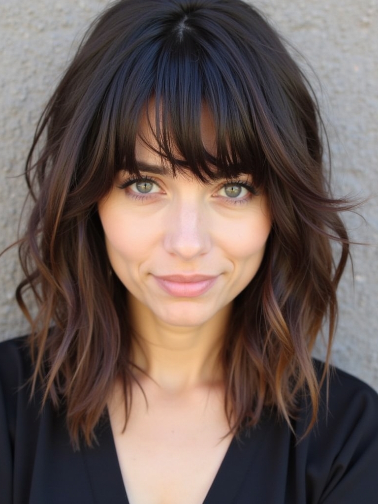 Space Buns with Face Framing Curtain Bangs