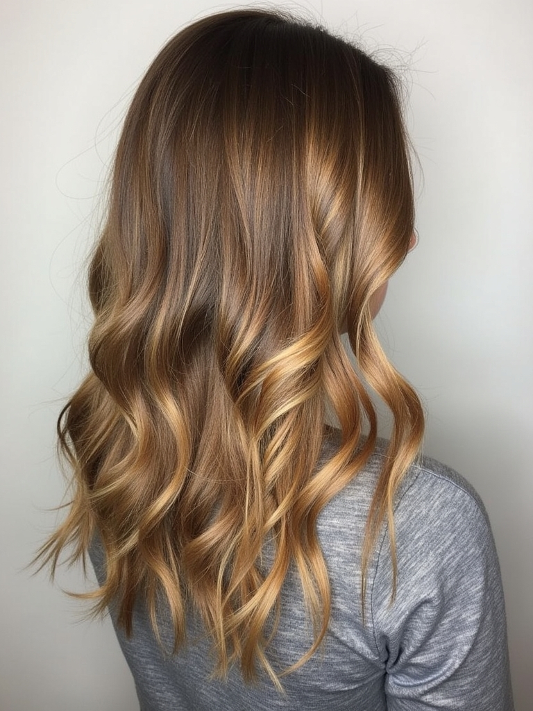 Dark Chocolate Honey Brown Balayage