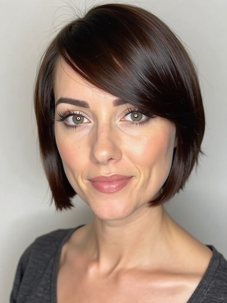 Sharp and Edgy Angled Bob Haircut
