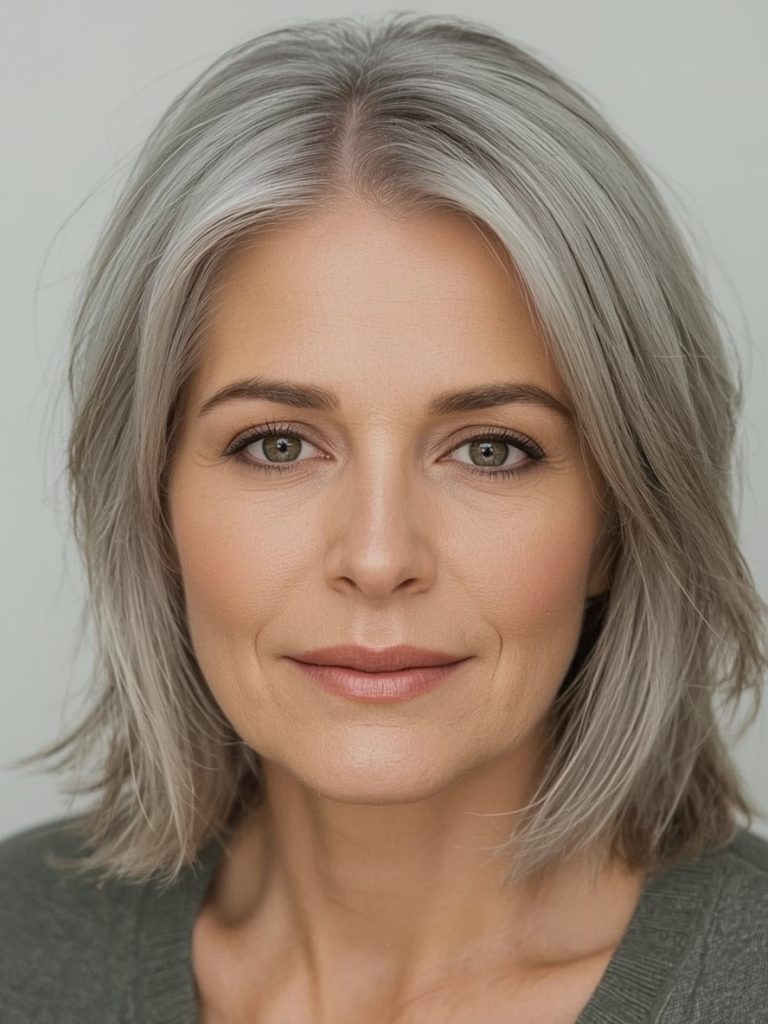 Bob For Thin Hair Older Women: Inverted Layered Bob