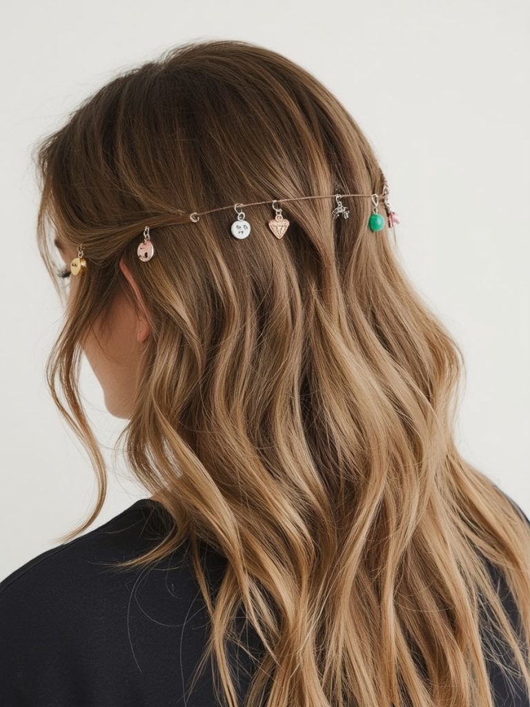 Hair Wrap Designs: The Chain Charm