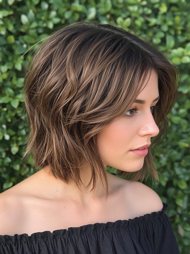 Shoulder Length Soft Waves for Thin Fine Hair