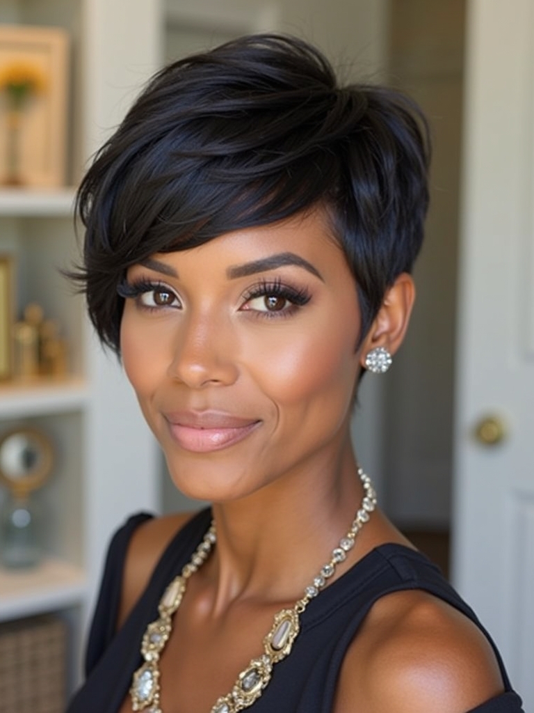 The Pompadour Style Pixie for Black Women 50