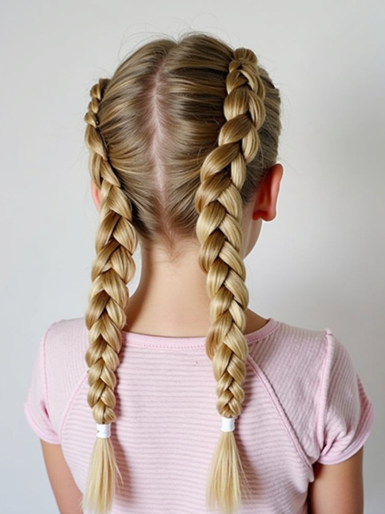 Hairstyles For School: Braided Pigtails